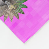 Pink Meerkat Stars Design, Kleine Fleecedecke (Ecke)