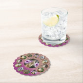 Pink Meerkat Überraschung, Papier Party Untersetze Untersetzer (Vor Ort)