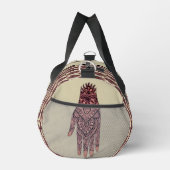Pink Mehndi Hand Tattoo Art Design Personalisiert Duffle Bag (Rechts)