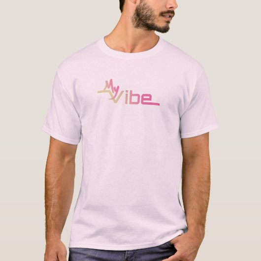 Pink Mein Bild Textdesign T-Shirt (Vorderseite)