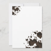 Pink mein erster Rodeo Cowboy Einladung (Rückseite)