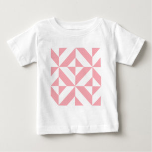 Pink Melon Geometric Deko Cube Pattern Baby T-shirt
