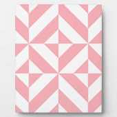 Pink Melon Geometric Deko Cube Pattern Fotoplatte (Vorderseite)