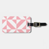 Pink Melon Geometric Deko Cube Pattern Gepäckanhänger (Vorderseite horizontal)