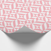 Pink Melon Geometric Deko Cube Pattern Geschenkpapier (Ecke)