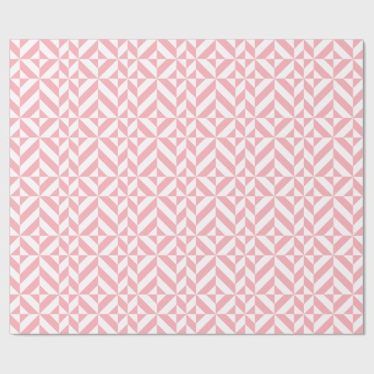 Pink Melon Geometric Deko Cube Pattern Geschenkpapier (Flach)