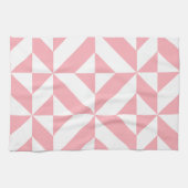 Pink Melon Geometric Deko Cube Pattern Handtuch (Horizontal)