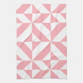 Pink Melon Geometric Deko Cube Pattern Handtuch (Vertikal)