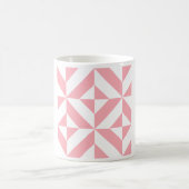 Pink Melon Geometric Deko Cube Pattern Kaffeetasse (Mittel)