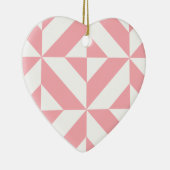 Pink Melon Geometric Deko Cube Pattern Keramik Ornament (Rechts)