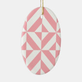 Pink Melon Geometric Deko Cube Pattern Keramik Ornament (Rechts)