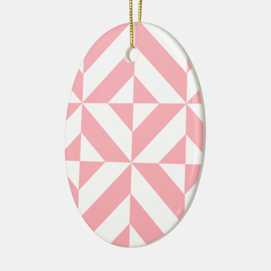 Pink Melon Geometric Deko Cube Pattern Keramik Ornament (Links)
