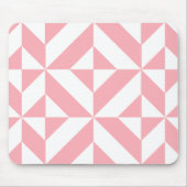 Pink Melon Geometric Deko Cube Pattern Mousepad (Vorne)