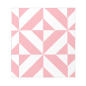 Pink Melon Geometric Deko Cube Pattern Notizblock (Vorderseite)