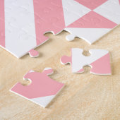 Pink Melon Geometric Deko Cube Pattern Puzzle (Seite)