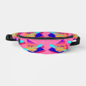 Pink Memphis Neon Fun Epic Triangle Bauchtasche (Vorderseite)