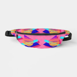 Pink Memphis Neon Fun Epic Triangle Bauchtasche
