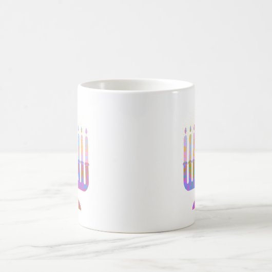 Pink Menorah Kaffeetasse (Mittel)