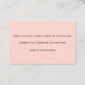 Pink Merengue Bäckerei Bäckerei Konditorei Koch Visitenkarte (Rückseite)