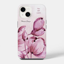 Pink Merlot Peonies Buds Personalisiert
