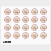 Pink Mermaid Baby Shooting Stickers (Blatt)