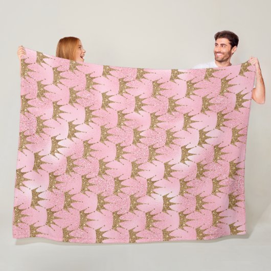 Pink Mermaid Glitzer Fleecedecke (Beispiel)