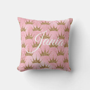 Pink Mermaid Glitzer Kissen