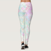 Pink Mermaid Holographic Iridescent Leggings (Rückseite)