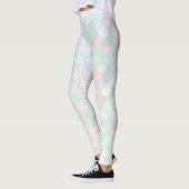 Pink Mermaid Holographic Iridescent Leggings (Links)