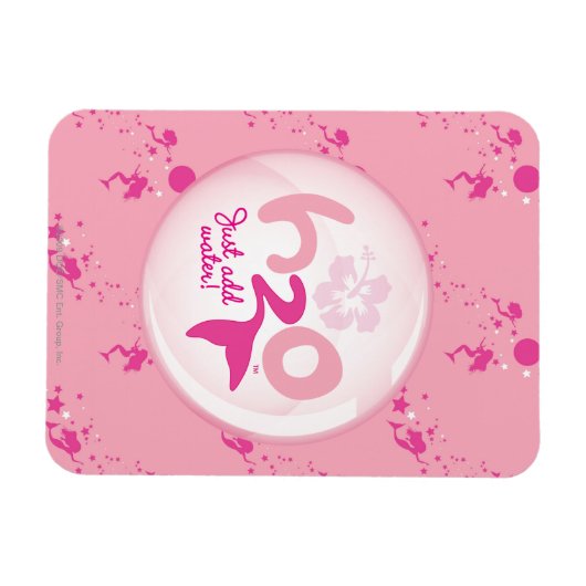 Pink Mermaid Pattern Magnet (Horizontal)