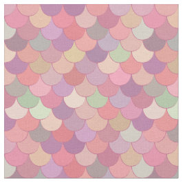 Pink Mermaid Pattern Stoff