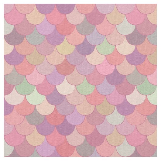 Pink Mermaid Pattern Stoff (Nahaufnahme)