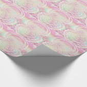 Pink Mermaid Scales Geschenkpapier (Ecke)