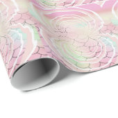Pink Mermaid Scales Geschenkpapier (Rolleneckpunkt)