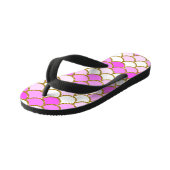 Pink Mermaid Scales Kinderbadesandalen (Schrägansicht)