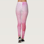 Pink Mermaid Scaly Legs Leggings (Rückseite)