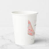 Pink Mermaid Schwanz Birthday Paper Cups Pappbecher (Rechts)