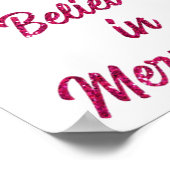 Pink Mermaid Schwanz Poster (Ecke)