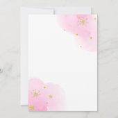 Pink Mermaid Splish Splash Girl Birthday Einladung (Rückseite)