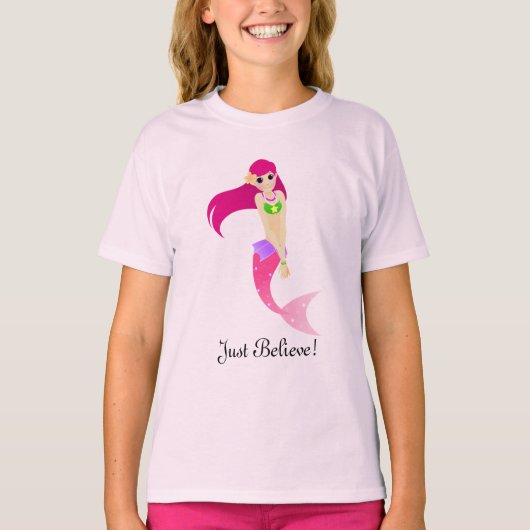Pink Mermaid T - Shirt (Vorderseite)