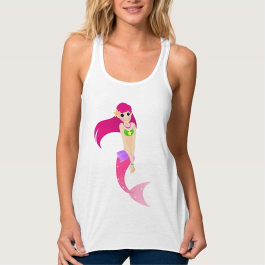 Pink Mermaid Tank Top (Vorderseite)