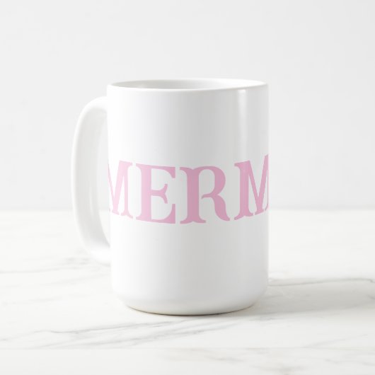 Pink MERMAID Tasse (Vorderseite Links)