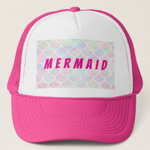 Pink Mermaid Trucker Hat Truckerkappe