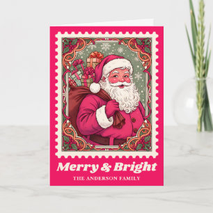 Pink Merry & Bright Weihnachten Weihnachtspost Bri