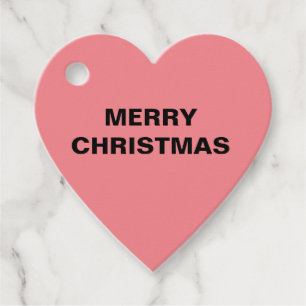 PINK MERRY CHRISTMAS EINFACHE FAVOR TAVOR TAGS GESCHENKANHÄNGER