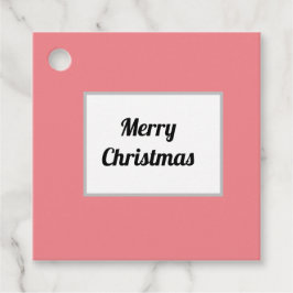 PINK MERRY CHRISTMAS EINFACHE FAVOR TAVOR TAGS GESCHENKANHÄNGER