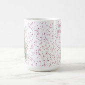 Pink "Merry" Weihnachten Pink Pine Tree individuel Kaffeetasse (Mittel)