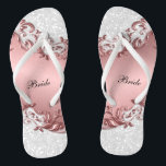 Pink Metallic Floral & Confetti Glitzer | Hochzeit Badesandalen<br><div class="desc">Brautparty Drehte Flop Shoes bereit für Sie zu personalisieren. ⭐ Dieses Produkt ist zu 100% benutzerdefinierbar. Grafiken und / oder Text können hinzugefügt, gelöscht, verschoben, verändert, verändert werden, rotiert, etc.. ⭐ 99% meiner Designs in meinem Geschäft sind in Schichten gemacht. Damit können Sie die Größe und den Text der Grafik...</div>