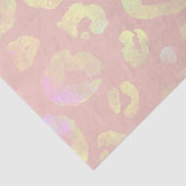 Pink Metallic Leopard Muster Seidenpapier (Detail)