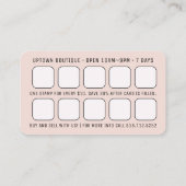 Pink Metallic QR Code Prämie Visitenkarte (Rückseite)